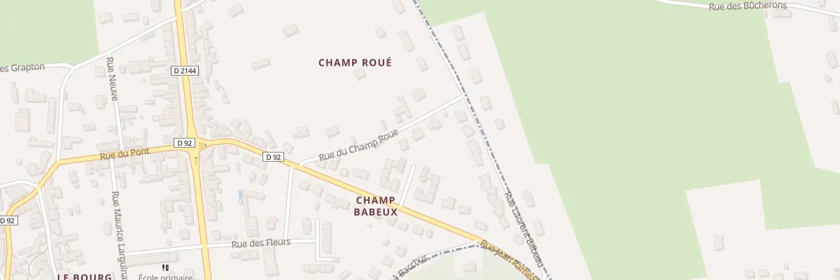 Plan du 4 Rue du Champ Roué à Bruère-Allichamps