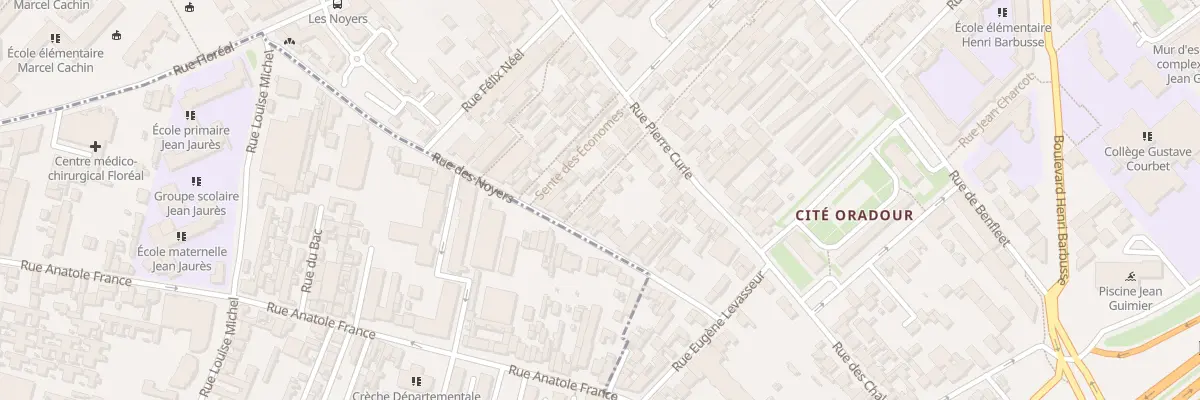 Plan du 59 Vc Sainte Simone à Romainville