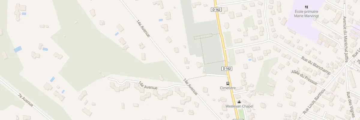 Plan du 2B Av 14eme Avenue à Lamorlaye
