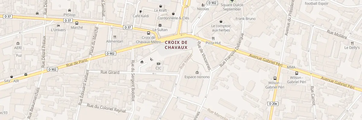 Plan du 10 Rue Kléber à Montreuil