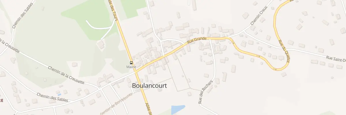 Plan du 40 Rue Grande à Boulancourt