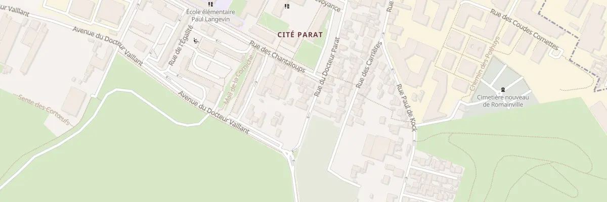 Plan du 33 Rue Docteur Parat à Romainville