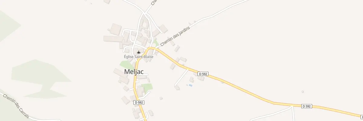Plan du 419 Rte de Meljac à Meljac