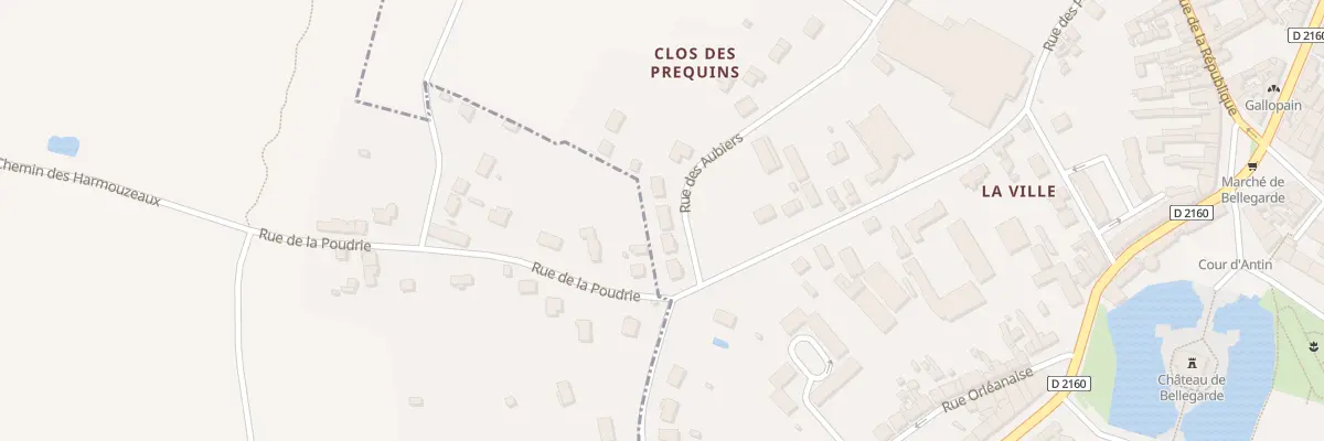 Plan du 38 Rue des Aubiers à Bellegarde