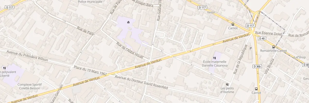 Plan du 43 Rue Gabriel Husson à Romainville