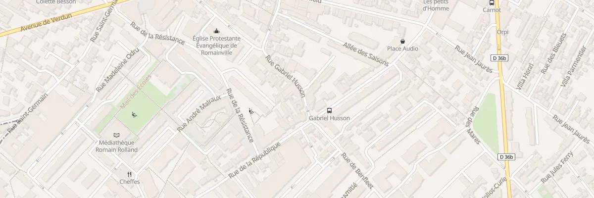 Plan du 106 Rue Gabriel Husson à Romainville