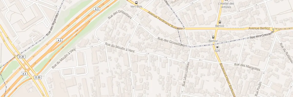 Plan du 81 Rue du Moulin a Vent à Montreuil