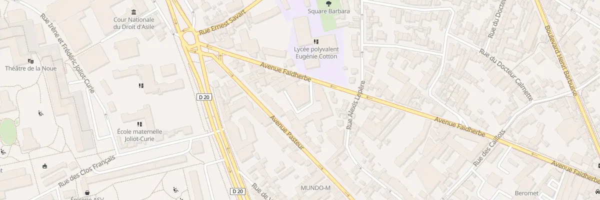 Plan du 67 Av Faidherbe à Montreuil
