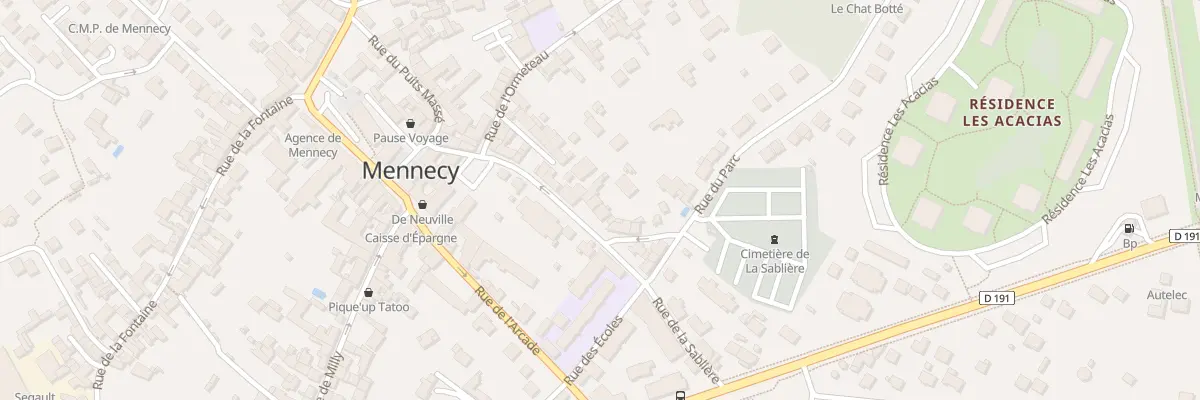 Plan du 15 Rue de la Sablière à Mennecy