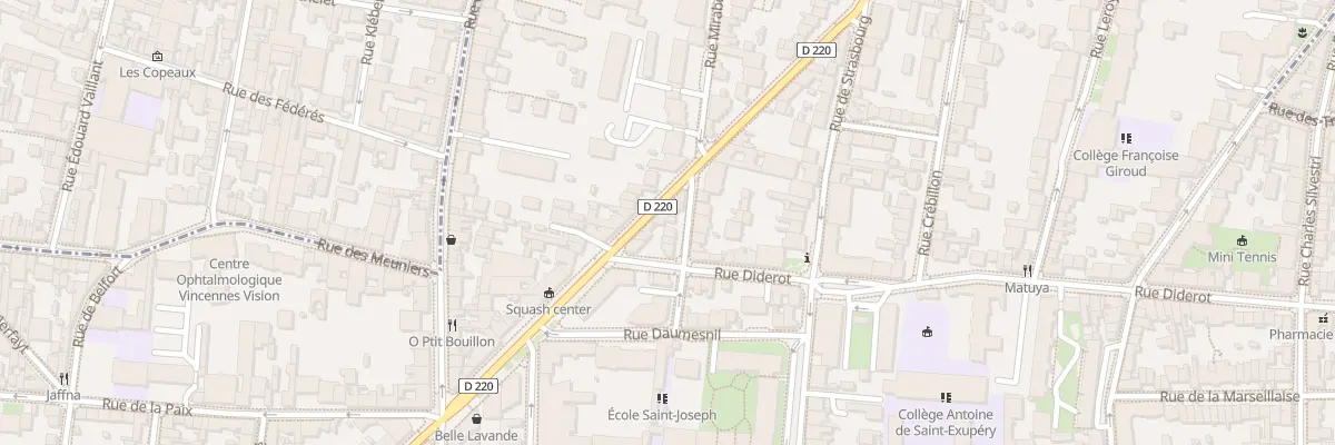 Plan du 106 Av de la République à Vincennes