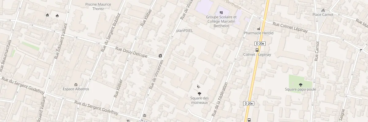 Plan du 43 Rue de Vincennes à Montreuil