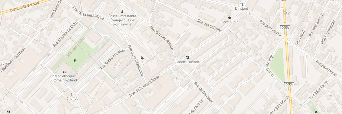 Plan du 110 Rue Gabriel Husson à Romainville