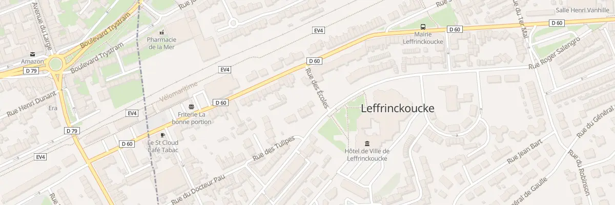 Plan du 327 Rue Roger Salengro à Leffrinckoucke