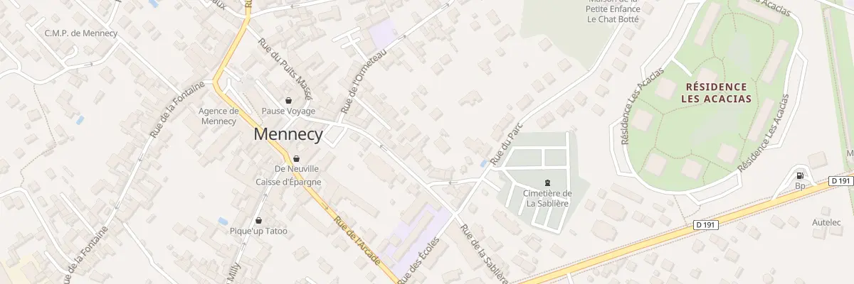 Plan du 13 Rue de la Sablière à Mennecy