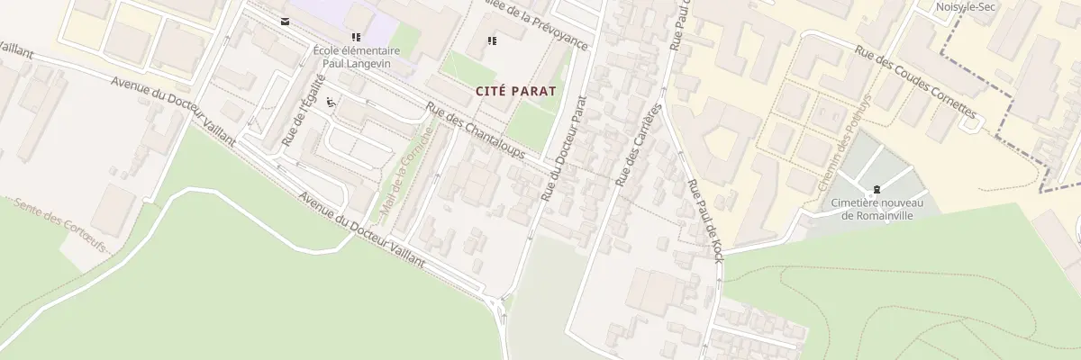 Plan du 39 Rue Docteur Parat à Romainville