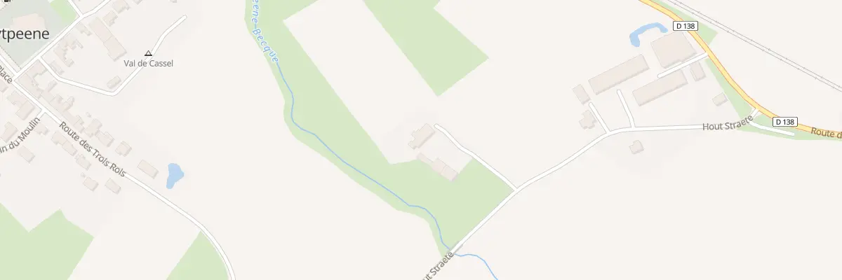 Plan du 284 Rue Hout Straete à Zuytpeene