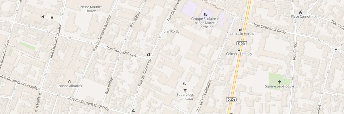 Plan du 41 Rue de Vincennes à Montreuil