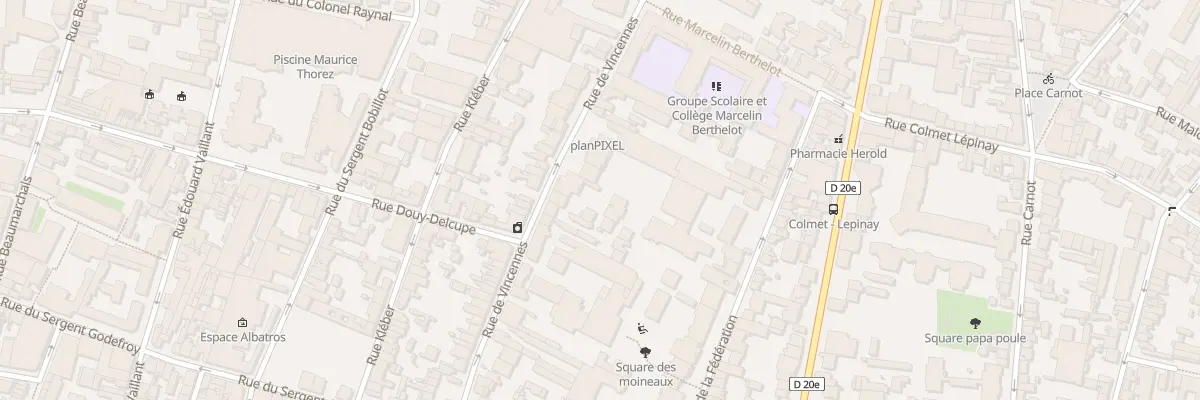 Plan du 37 Rue de Vincennes à Montreuil