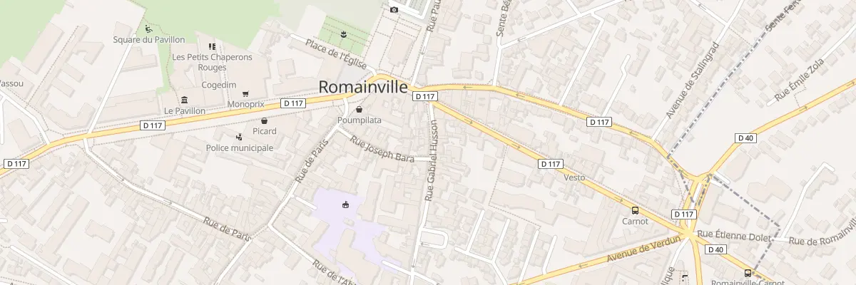 Plan du 12 Rue Gabriel Husson à Romainville