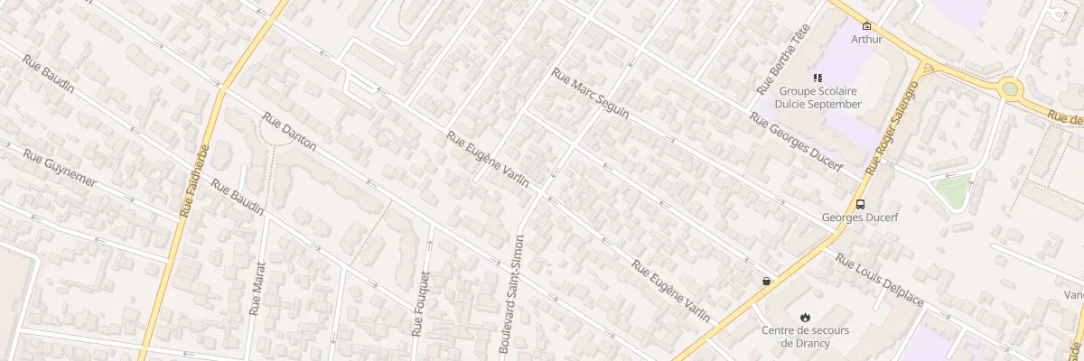 Plan du 42 Rue Eugene Varlin à Drancy
