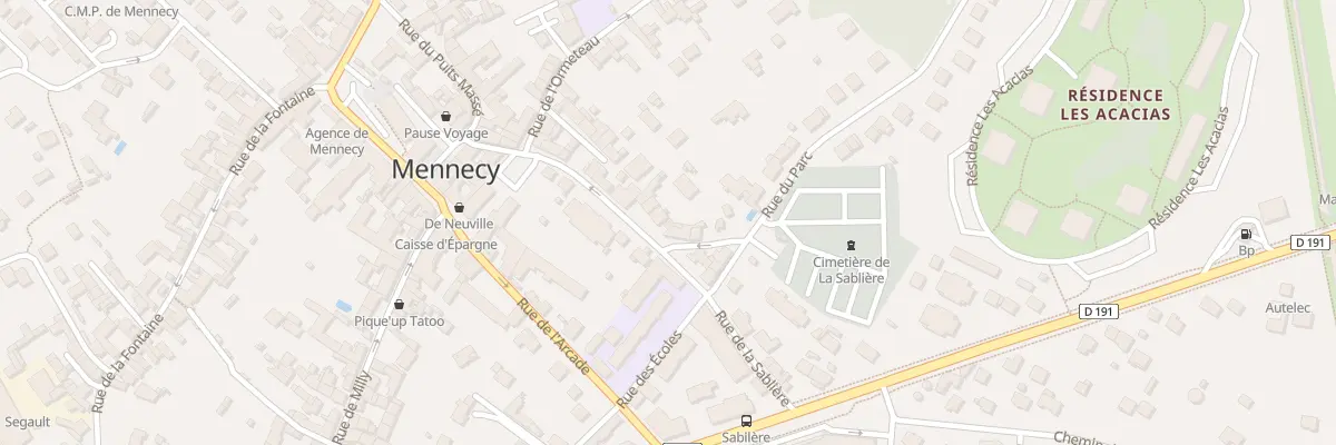 Plan du 17 Rue de la Sablière à Mennecy