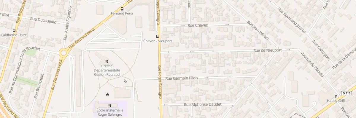 Plan du 8 Rue De Nieuport à Drancy