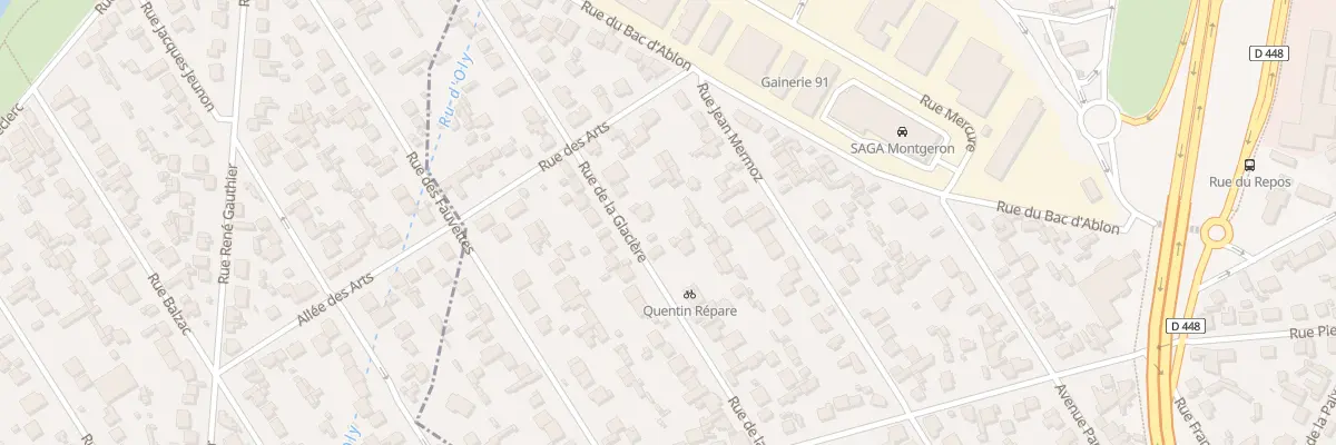 Plan du 25 Rue de la Glacière à Montgeron