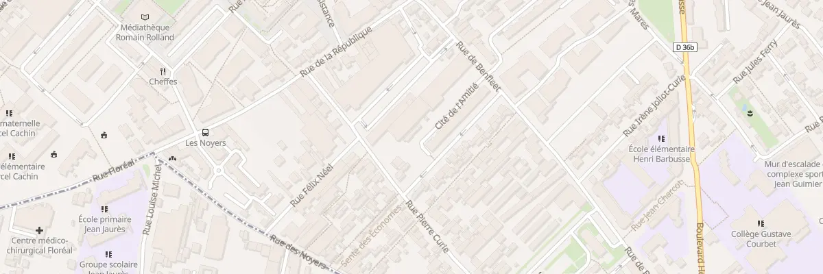 Plan du 33 Rue Pierre Curie à Romainville