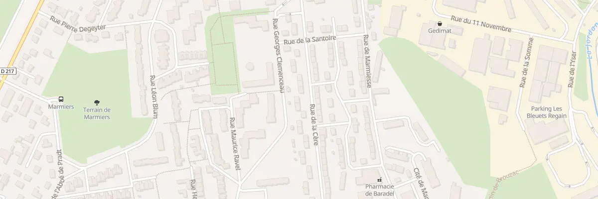 Plan du 24 Rue de la Cère à Aurillac