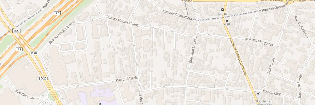 Plan du 104A Rue du Moulin a Vent à Montreuil