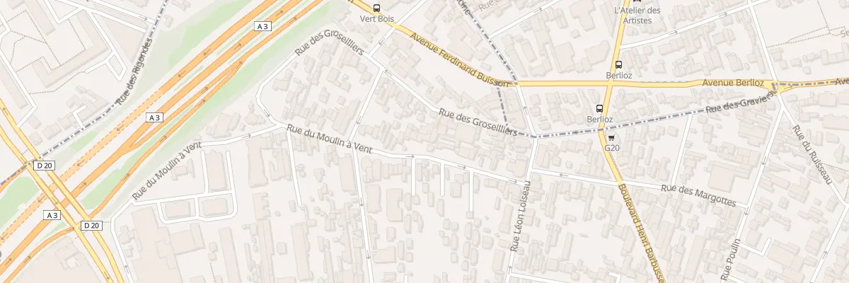 Plan du 87 Rue du Moulin a Vent à Montreuil