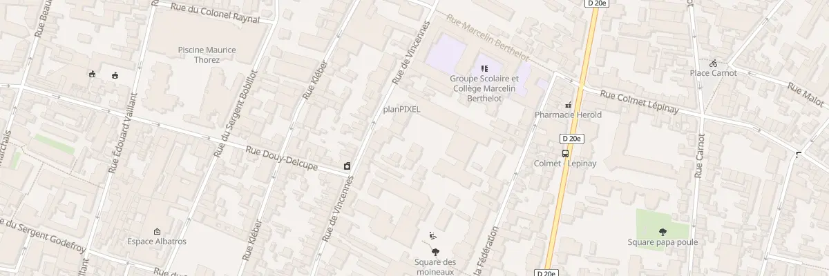 Plan du 35 Rue de Vincennes à Montreuil