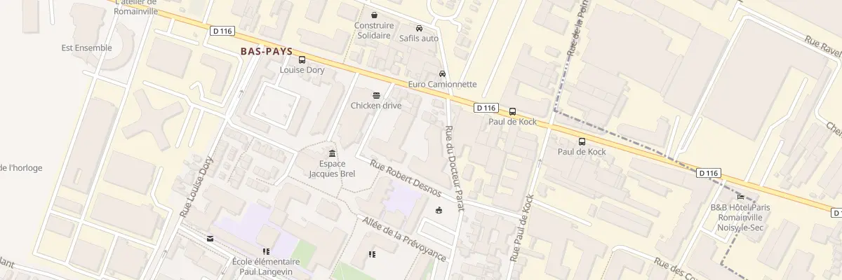 Plan du 87 Rue Docteur Parat à Romainville