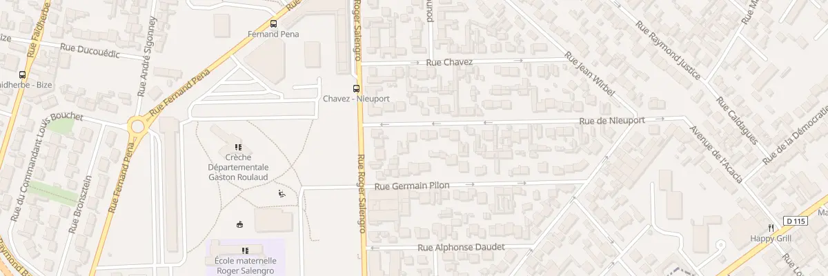 Plan du 10 Rue De Nieuport à Drancy