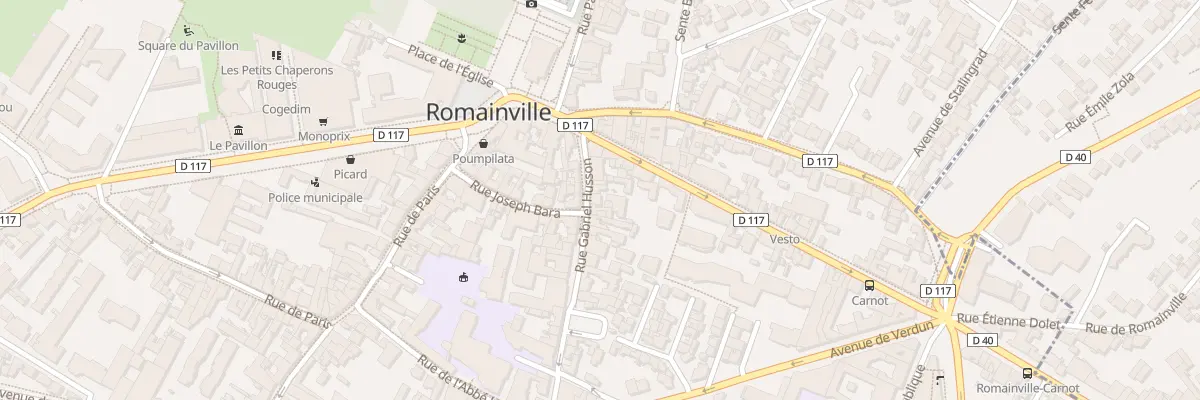 Plan du 13 Rue Gabriel Husson à Romainville