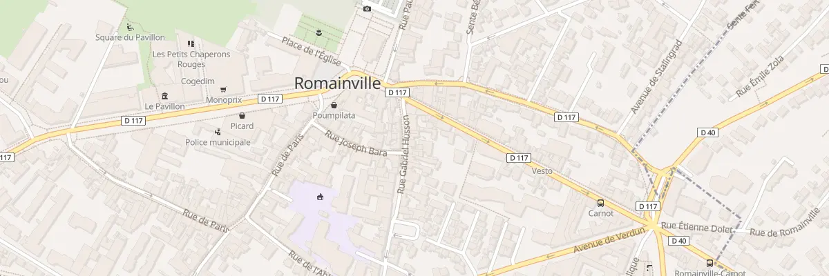 Plan du 9 Rue Gabriel Husson à Romainville