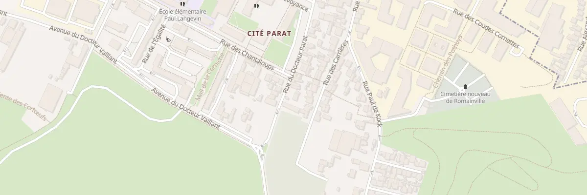 Plan du 38 Rue Docteur Parat à Romainville