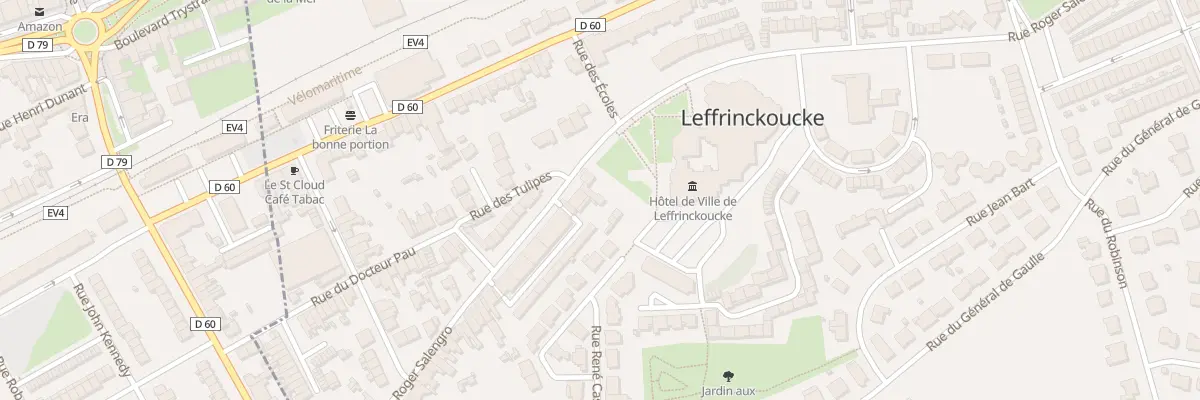 Plan du 302 Rue Roger Salengro à Leffrinckoucke