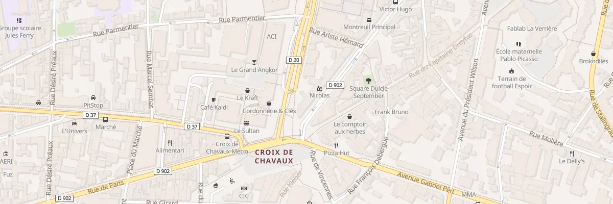 Plan du 62 Bd Rouget de Lisle à Montreuil