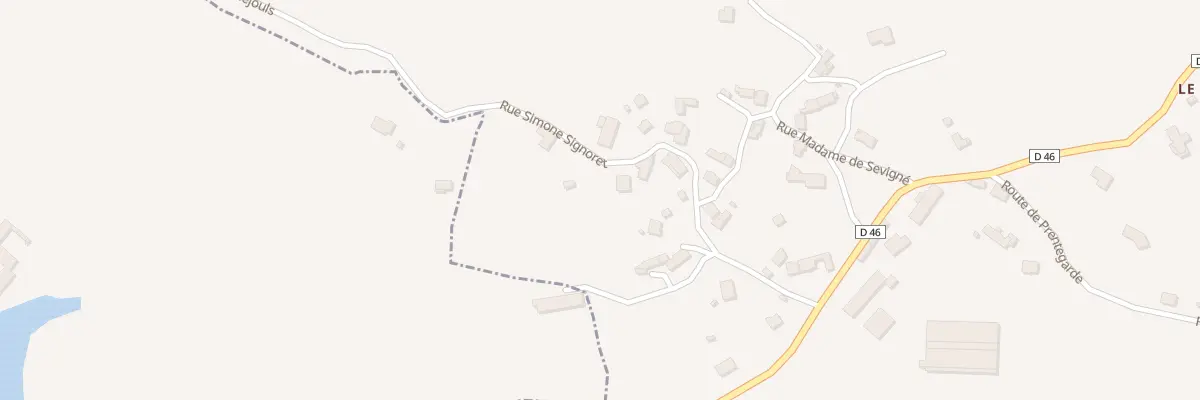 Plan du 9 Rue Simone Signoret à Marmanhac