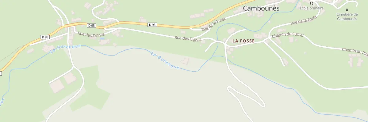 Plan du 20 Rue des Frênes à Cambounès