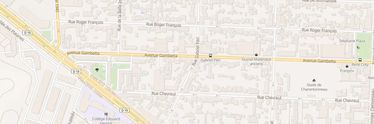 Plan du 22 Av Gambetta à Maisons-Alfort