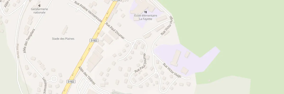 Plan du 22 Rue Paul Doumer à Ydes