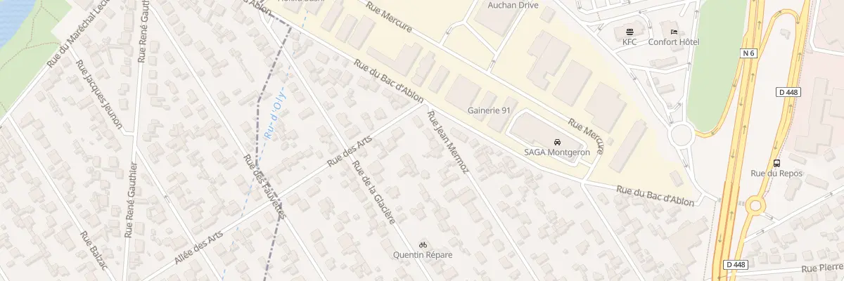 Plan du 4 Rue Jean Mermoz à Montgeron