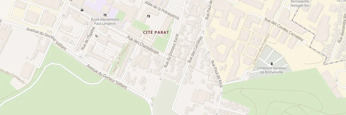 Plan du 44 Rue Docteur Parat à Romainville