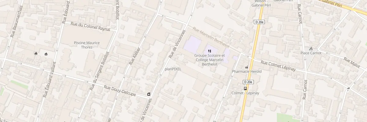 Plan du 27 Rue de Vincennes à Montreuil