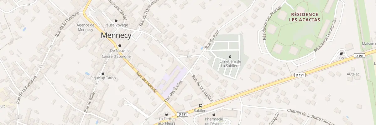 Plan du 21 Rue de la Sablière à Mennecy