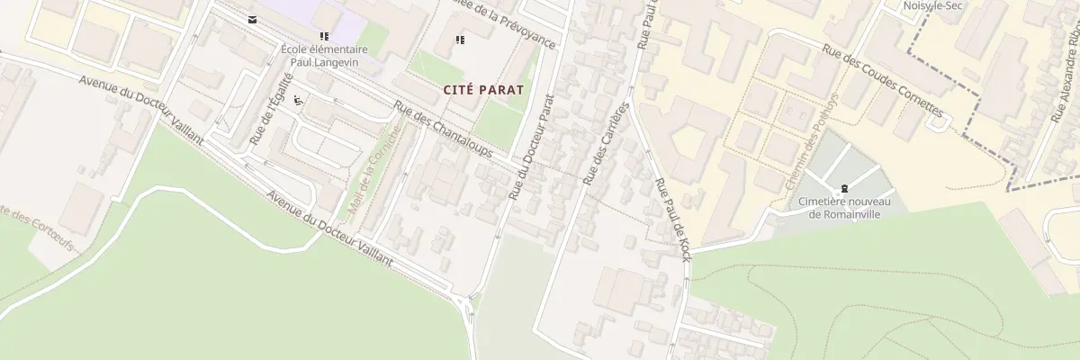 Plan du 42B Rue Docteur Parat à Romainville