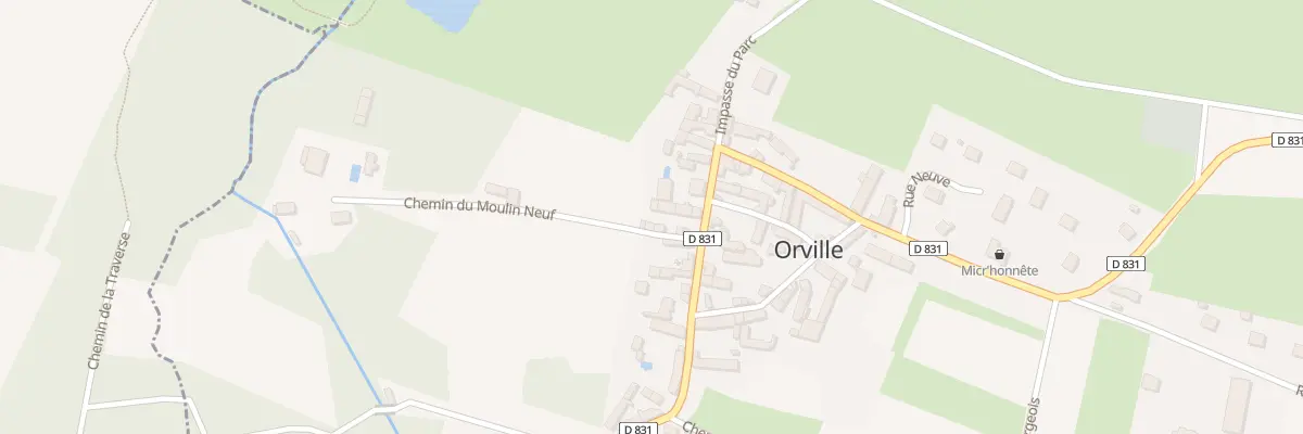Plan du 1 Che du Moulin Neuf à Orville