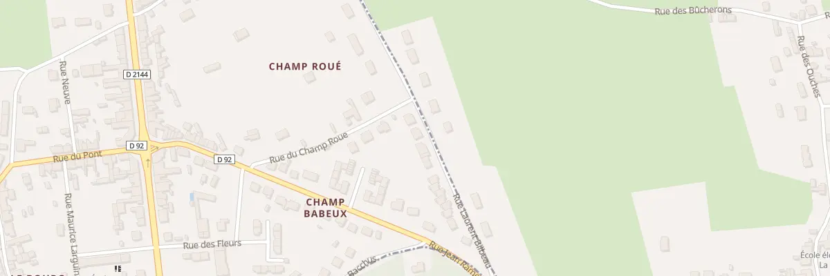 Plan du 13 Rue Laurent Bilbeau à Bruère-Allichamps